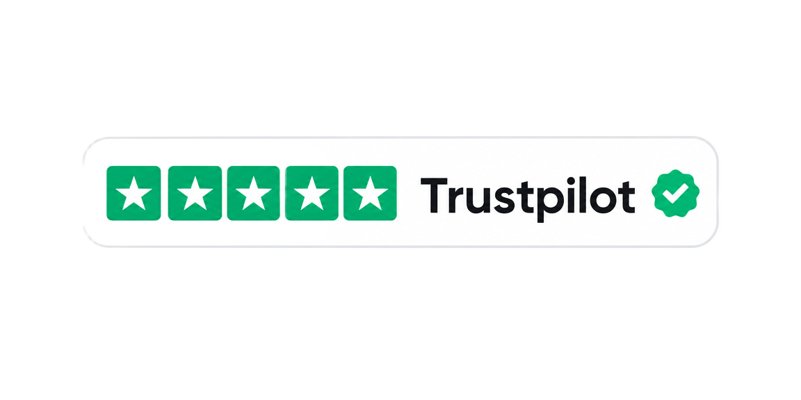 Trustpilot keurmerk met 5 sterren